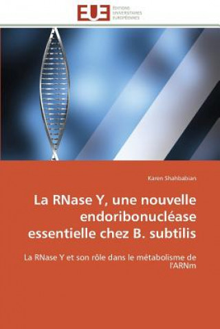 Livre La Rnase Y, Une Nouvelle Endoribonucl ase Essentielle Chez B. Subtilis Karen Shahbabian