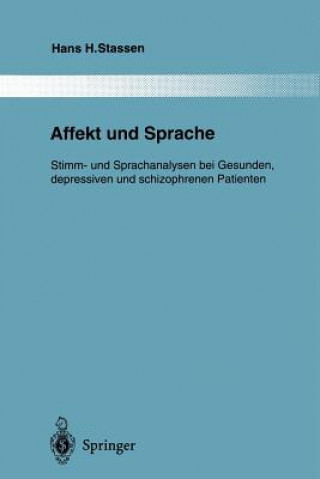 Książka Affekt und Sprache Hans H. Stassen