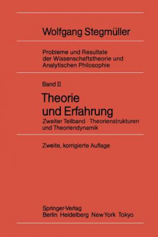 Kniha Theorie und Erfahrung Wolfgang Stegmüller