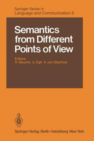 Książka Semantics from Different Points of View R. Bäuerle