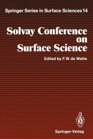 Kniha Solvay Conference on Surface Science Frederick W. de Wette