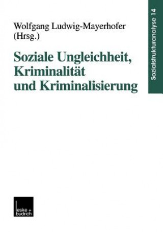 Könyv Soziale Ungleichheit, Kriminalitat Und Kriminalisierung Wolfgang Ludwig-Mayerhofer