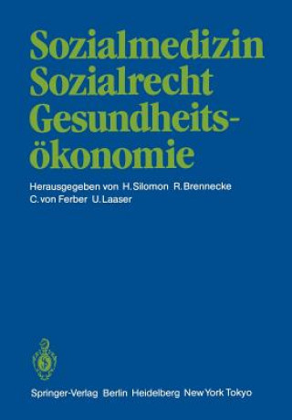 Kniha Sozialmedizin Sozialrecht Gesundheitsökonomie Ralph Brennecke