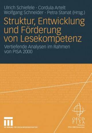 Könyv Struktur, Entwicklung und Forderung von Lesekompetenz Ulrich Schiefele