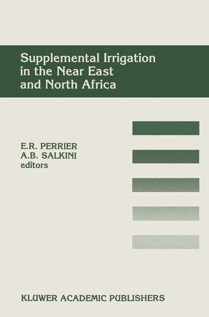 Buch Supplemental Irrigation in the Near East and North Africa Eugene R. Perrier