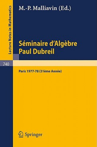 Carte Séminaire d'Algèbre Paul Dubreil M. P. Malliavin
