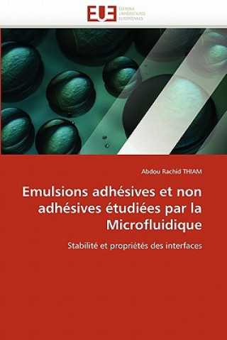 Carte Emulsions Adh sives Et Non Adh sives  tudi es Par La Microfluidique Abdou R. Thiam