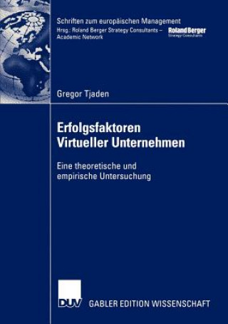 Книга Erfolgsfaktoren Virtueller Unternehmen Gregor Tjaden