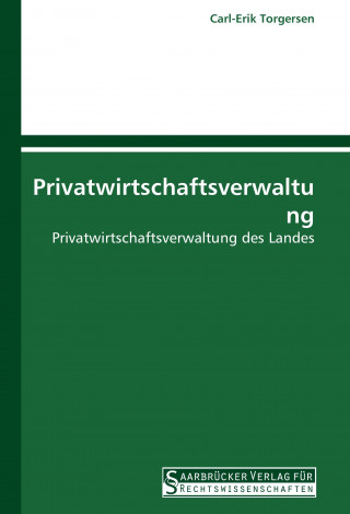 Książka Privatwirtschaftsverwaltung Carl-Erik Torgersen