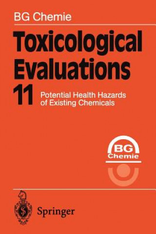 Könyv Toxicological Evaluations 11 B. G. Chemie