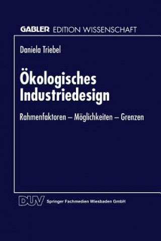 Kniha OEkologisches Industriedesign Daniela Triebel