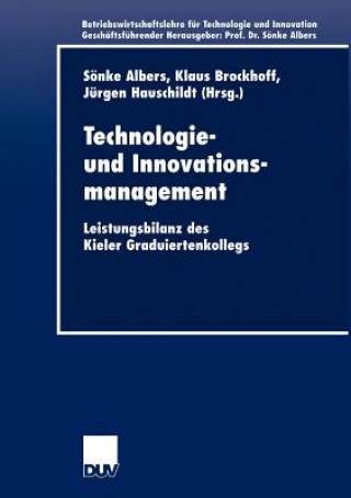 Kniha Technologie- und Innovationsmanagement Sönke Albers