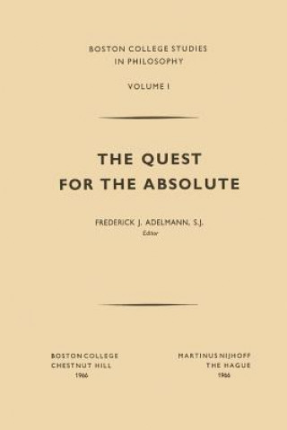Knjiga Quest for the Absolute Frederick J. Adelmann