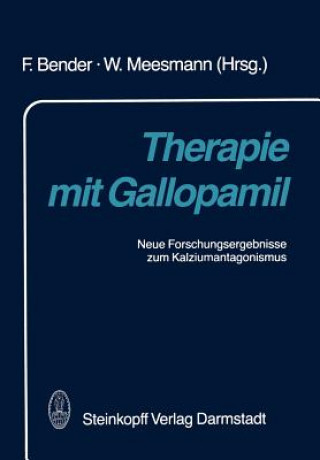 Kniha Therapie mit Gallopamil F. Bender