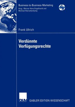 Kniha Verdunnte Verfugungsrechte Frank Ullrich