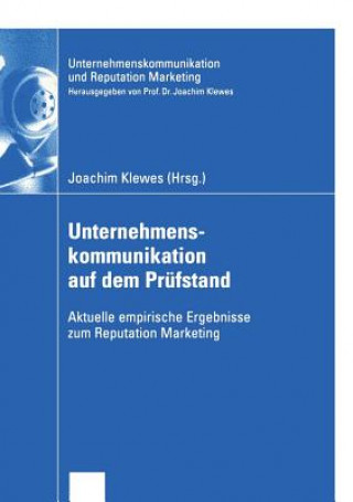 Kniha Unternehmenskommunikation auf dem Prufstand Joachim Klewes