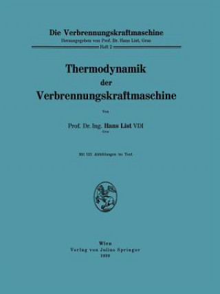 Kniha Thermodynamik Der Verbrennungskraftmaschine Hans List