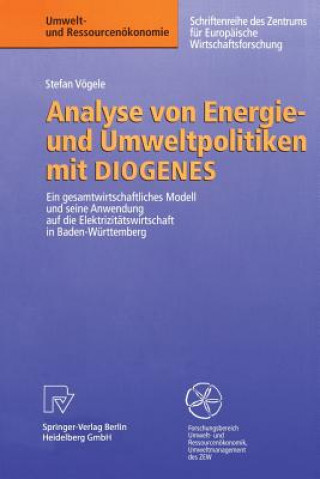 Kniha Analyse Von Energie- Und Umweltpolitiken Mit Diogenes Stefan Vögele