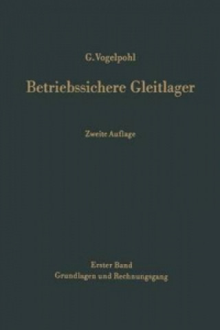 Kniha Betriebssichere Gleitlager Georg Vogelpohl