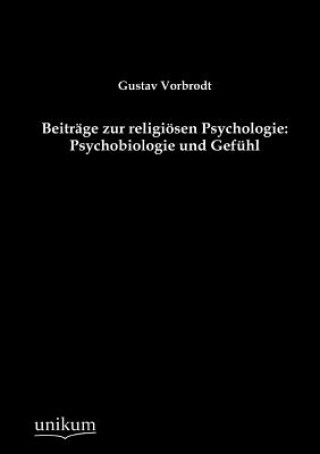 Carte Beitrage zur religioesen Psychologie Gustav Vorbrodt