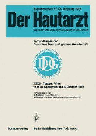 Buch Verhandlungen der Deutschen Dermatologischen Gesellschaft W. Gebhart