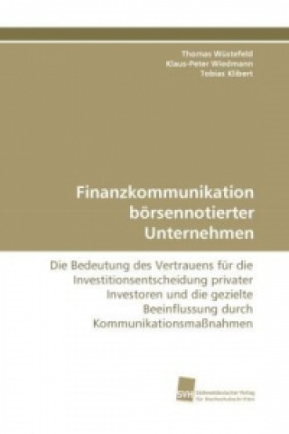 Buch Finanzkommunikation börsennotierter Unternehmen Thomas Wüstefeld