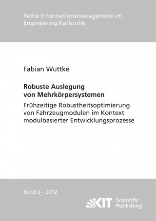 Buch Robuste Auslegung von Mehrkoerpersystemen Fabian Wuttke