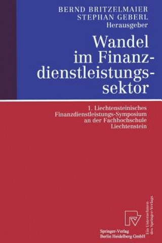 Kniha Wandel Im Finanzdienstleistungssektor Bernd Britzelmaier