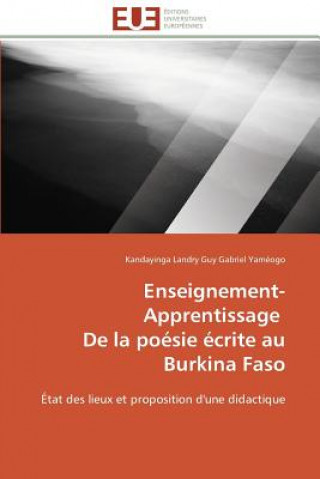 Könyv Enseignement-Apprentissage de la Po sie  crite Au Burkina Faso Kandayinga Landry Guy Gabriel Yaméogo