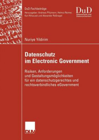 Könyv Datenschutz im Electronic Government Nuriye Yildirim