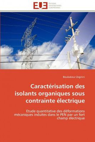 Kniha Caracterisation des isolants organiques sous contrainte electrique Boubakeur Zegnini