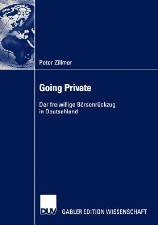 Könyv Going Private Peter Zillmer