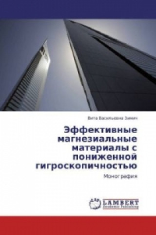 Könyv Jeffektivnye magnezial'nye materialy s ponizhennoj gigroskopichnost'ju Vita Vasil'evna Zimich