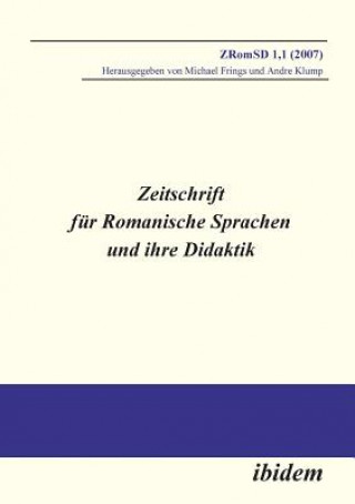 Livre Zeitschrift f r Romanische Sprachen und ihre Didaktik. Heft 1.1 Michael Frings