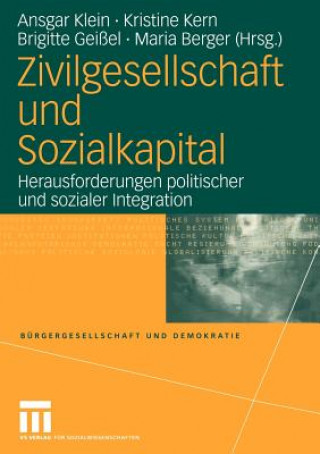 Buch Zivilgesellschaft und Sozialkapital Ansgar Klein