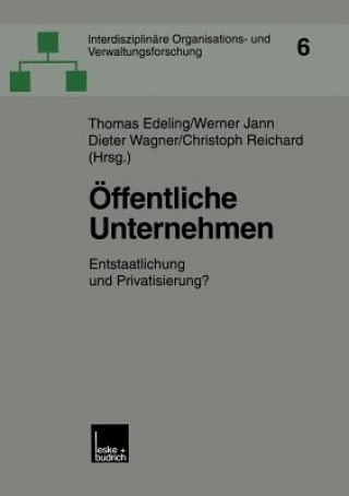 Kniha OEffentliche Unternehmen Thomas Edeling