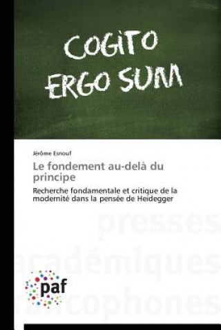 Buch Le Fondement Au-Dela Du Principe Jérôme Esnouf