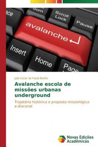 Kniha Avalanche escola de missoes urbanas underground Julio Cezar de Paula Brotto