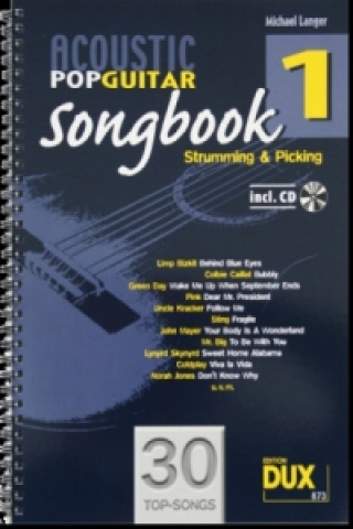 Kniha Acoustic Pop Guitar Songbook, m. Audio-CD. Vol.1 Michael Langer