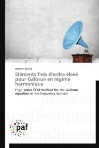 Book Elements Finis d'Ordre Eleve Pour Galbrun En Regime Harmonique Hadrien Beriot