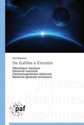 Książka de Galilee A Einstein Paul Mazeron