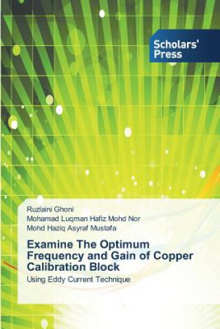 Kniha Examine the Optimum Frequency and Gain of Copper Calibration Block Ruzlaini Ghoni