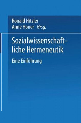 Kniha Sozialwissenschaftliche Hermeneutik Ronald Hitzler