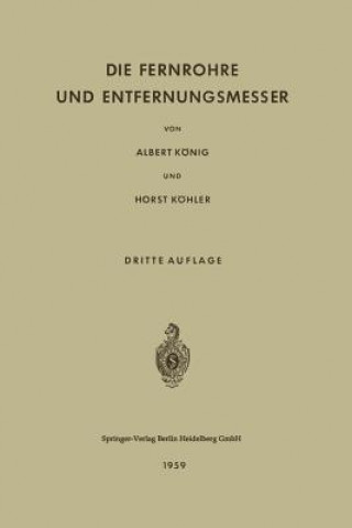 Kniha Fernrohre Und Entfernungsmesser Albert König