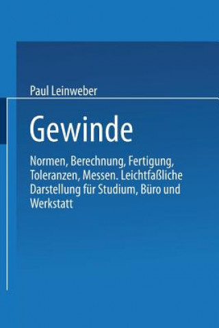Knjiga Gewinde Paul Leinweber