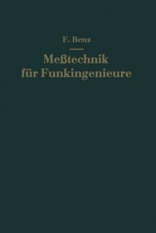 Kniha Messtechnik Fur Funkingenieure Friedrich Benz