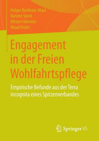 Knjiga Engagement in Der Freien Wohlfahrtspflege Holger Backhaus-Maul
