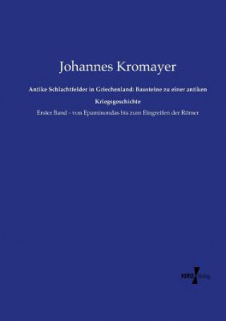 Carte Antike Schlachtfelder in Griechenland Johannes Kromayer