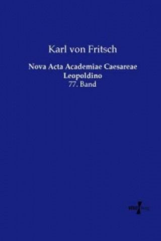 Könyv Nova Acta Academiae Caesareae Leopoldino Albert Wangerin