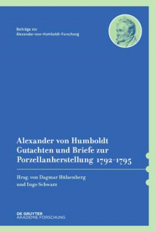 Könyv Alexander von Humboldt - Gutachten und Briefe zur Porzellanherstellung 1792-1795 Dagmar Hülsenberg